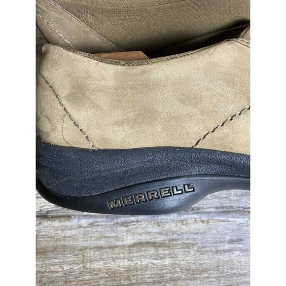 Merrell womens loafer topo curve casual nubuck leather tan size 11‎ - Picture 4 of 10